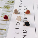 Heart Wool Stuff Stud Earring Necklace Supplies KP2088