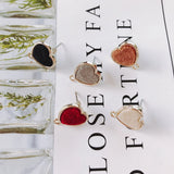 Heart Wool Stuff Stud Earring Necklace Supplies KP2088