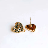 Heart Wool Stuff Stud Earring Pendant Necklace Supplies for Jewelry Making