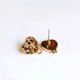 Heart Wool Stuff Stud Earring Pendant Necklace Supplies for Jewelry Making