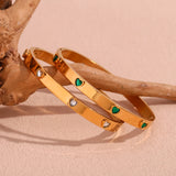 Heart Zircon Clasp Bracelet 18K Plated for Women