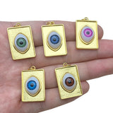 Heart and Greek Eye Pendant Charms for Diy Earrings Keychain Necklace