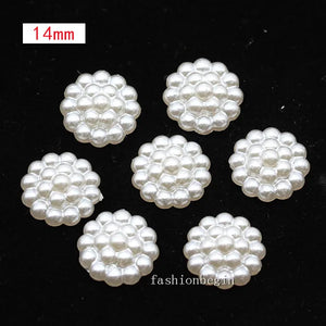 Heart Bow Oval Ivory FlatBack Pearl for Craft Nail Art Wedding