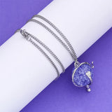 W.i.t.c.h. Heart of Kandrakar Pendant Purple Necklace Cosplay Jewelry