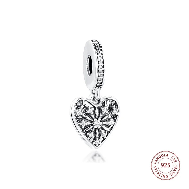Winter Dangle Charms 925 Sterling Silver Beads for Jewelry Making