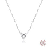 Winter Necklace 925 Sterling Silver CZ Pendant Women Jewelry