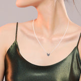 Winter Necklace 925 Sterling Silver CZ Pendant Women Jewelry