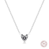 Winter Necklace 925 Sterling Silver CZ Pendant Women Jewelry