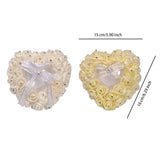 Heart-shape Ring Pillow Small Rings Box Multifunctional Holder Container Wedding