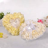 Heart-shape Ring Pillow Small Rings Box Multifunctional Holder Container Wedding