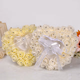 Heart-shape Ring Pillow Small Rings Box Multifunctional Holder Container Wedding