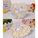 Heart-shape Ring Pillow Small Rings Box Multifunctional Holder Container Wedding