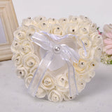 Heart-shape Ring Pillow Small Rings Box Romantic Holder