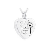 Heart Stainless Steel Cremation Urn with Filling Kit