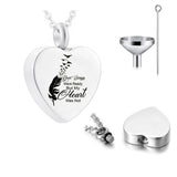 Heart-shaped Cremation Jewelry Stainless Steel Urn Necklace