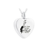Heart-shaped Cremation Jewelry Stainless Steel Urn Necklace