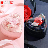 Heart-shaped Jewelry Box Ring Necklace Display Holder Wedding Ring box