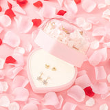 Heart Jewelry Organizer Case Wedding Ring Pendant Earring Box