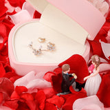Heart Jewelry Organizer Case Wedding Ring Pendant Earring Box