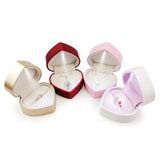 Heart Shaped LED Light Jewelry Box Ring Pendant Gift Packaging Display