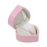 Heart Shaped LED Light Jewelry Box Ring Pendant Gift Packaging Display