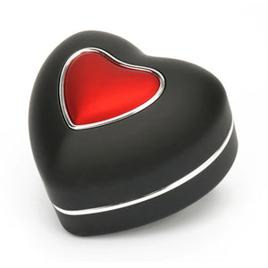 LED Light Wedding Ring Box Heart Shape for Rings Necklace