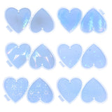 Heart-shaped Light Shadow Earrings Mold Crystal Epoxy Silicone Mould