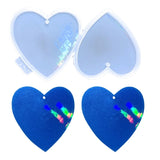 Heart-shaped Light Shadow Earrings Mold Crystal Epoxy Silicone Mould