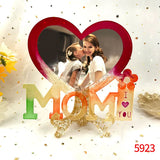 Heart-shaped MOM Letter Photo Frame Silicone Mold for Resin DIY Decoration