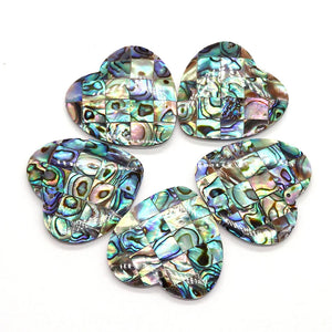 Abalone Shell Heart Pendant DIY Jewelry Making Necklace Earrings 1pcs