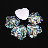 Abalone Shell Heart Pendant DIY Jewelry Making Necklace Earrings 1pcs