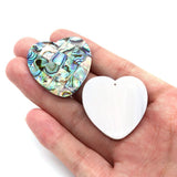 Abalone Shell Heart Pendant DIY Jewelry Making Necklace Earrings 1pcs