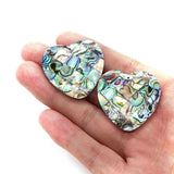 Abalone Shell Heart Pendant DIY Jewelry Making Necklace Earrings 1pcs
