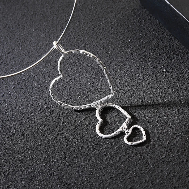 Heart Shaped Necklace for Women Choker Neck Jewelry Gift