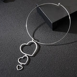 Heart Shaped Necklace for Women Choker Neck Jewelry Gift