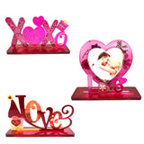 Heart-shaped Silicone Molds for Resin LOVE Photo Frame