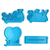 Heart-shaped Silicone Molds for Resin LOVE Photo Frame