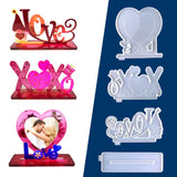 Heart-shaped Silicone Molds for Resin LOVE Photo Frame