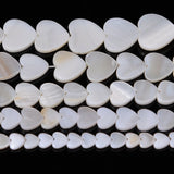 Heart-shaped Shell Beads for Jewelry Making DIY Bracelet Necklace 6-15mm