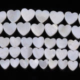 Heart-shaped Shell Beads for Jewelry Making DIY Bracelet Necklace 6-15mm
