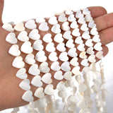 Heart-shaped Shell Beads for Jewelry Making DIY Bracelet Necklace 6-15mm