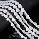 Heart-shaped Shell Beads for Jewelry Making DIY Bracelet Necklace 6-15mm