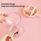 Heart-shaped Travel Earring Box Jewelry Display Packaging
