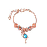 Zircon Charm Pendant Bracelet Flamingo Adjustable Length