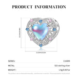 Heart-shaped Moonstone Beaded Bracelet DIY Jewelry Charm