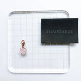 Heart Charm Pendant with Pink Stone - Jewelry Gift