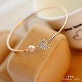 Women's Heart with Glitter Little Hearts Bracelet