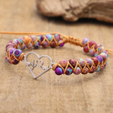 Heartbeat Charm Stone Anxiety Bracelet