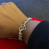 Heartbeat Charm Stone Anxiety Bracelet