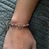 Heartbeat Charm Stone Anxiety Bracelet